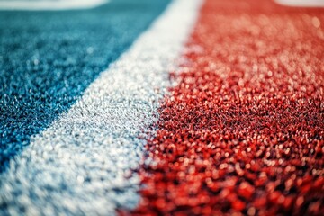 Fototapeta premium Vector Background designed with shapes and lines, with the USA flag colors