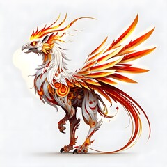 Heraldic winged lion head vector illustration, perfect for tattoo, logo, or fantasy art design