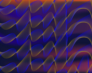 Holographic background with rainbow iridescent strains. Illustration of color interference.Vector abstract holographic background