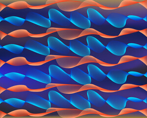 Holographic background with rainbow iridescent strains. Illustration of color interference.Vector abstract holographic background