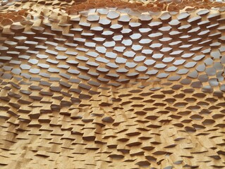 Eco friendly brown paper honeycomb wrap for product packaging