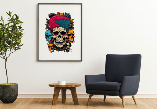 Poster Mockup Template with Gen AI