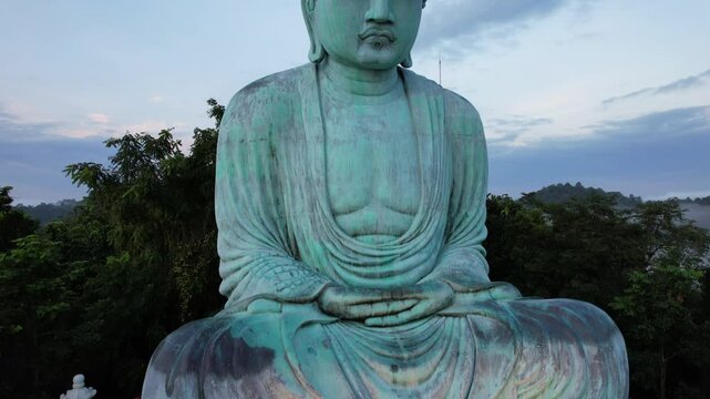 Big Buddha, Wat Phra That Doi Phra Chan (Daibutsu) at  Mae Tha, Lampang province Thailand,asia