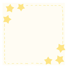 Note pad, memo pad, frame , illustration, cute