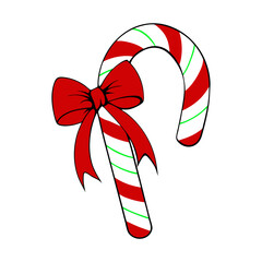 Christmas candy cane vector illustration 