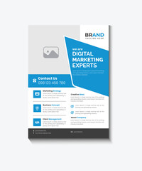 Obraz premium Brochure design, cover modern layout, annual report, poster, flyer in A4, Creative corporate business brochure template. Corporate business flyer template.