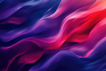 Obraz premium abstract flowing neon wave purple background