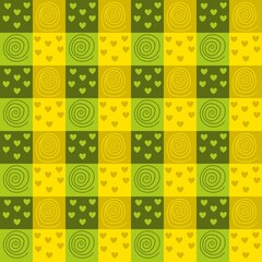 seamless pattern with cycle of love