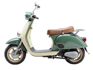 vintage scooter isolated