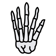 Obraz premium Metacarpals icon vector image. Can be used for Human Anatomy.