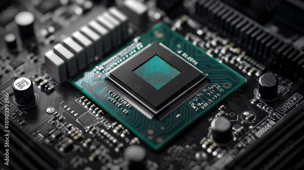 Poster a computer's cpu now includes ai. this advanced technology is built directly into the chip, making c