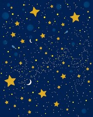 Naklejka premium sky with stars