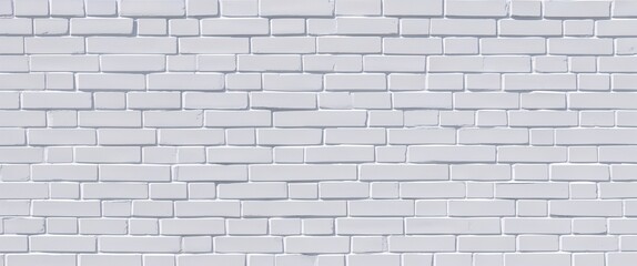 Fototapeta premium white brick wall. The wall consists of uniformly arranged rectangular bricks, each with a subtle texture that adds depth to the otherwise flat surface.