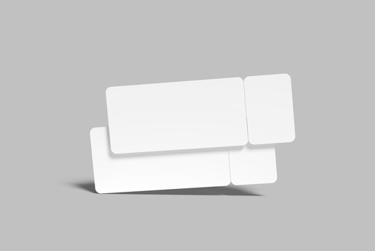 ticket blank mockup