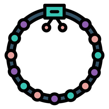 recommend clip art: Bracelet icon vector image. Can be used for Luxury.