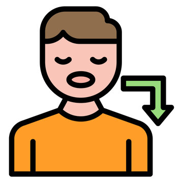 recommend clip art: Bulimia icon vector image. Can be used for Psychology.