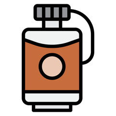 Hip Flask icon vector image. Can be used for Trekking.