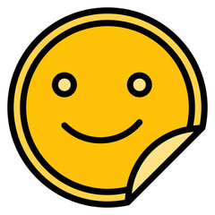 Sticker icon vector image. Can be used for Printing.