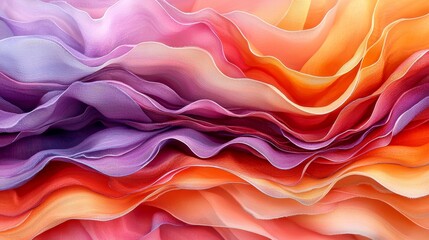 Obraz premium A close up of a colorful abstract background with wavy lines