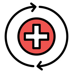 Obraz premium Recovery icon vector image. Can be used for Addiction.