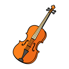 Fototapeta premium violin isolated on white