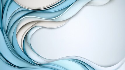 Obraz premium A blue and white abstract background with wavy lines