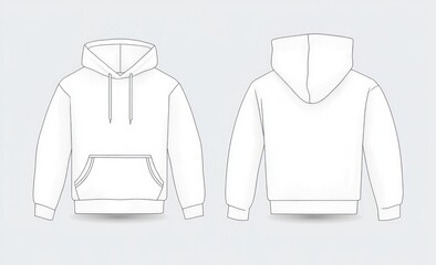 Blank Hoodie Design Template