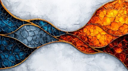 Obraz premium A close up of a colorful abstract design on a white background