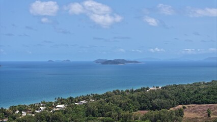 Obraz premium Aerial photo of Wongaling Beach Queensland Australia