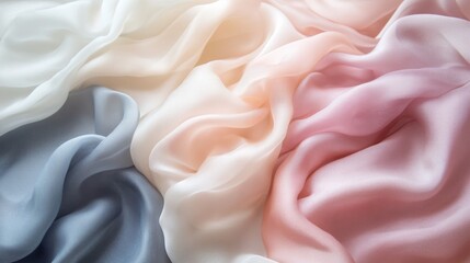 Obraz premium Delicate Gradient Silk Fabric Texture