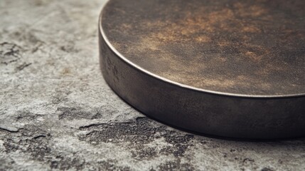 Rustic Metal Round Display Platform