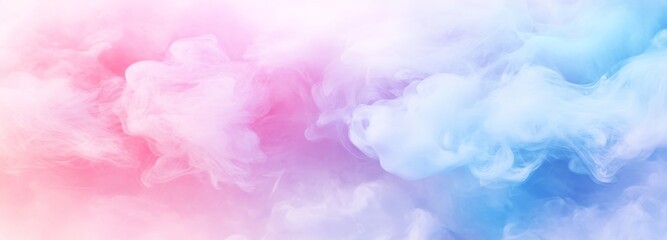 Fototapeta premium Colorful pastel smoke background. Abstract pink, blue, and purple color clouds. Fantasy fog texture for design 