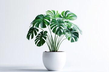 green spring leave isolated on white background