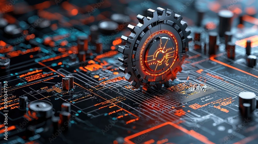 Aufkleber Ai security breach notification dark digital interface analysis cybersecurity landscape technology insights high-risk environment futuristic perspective