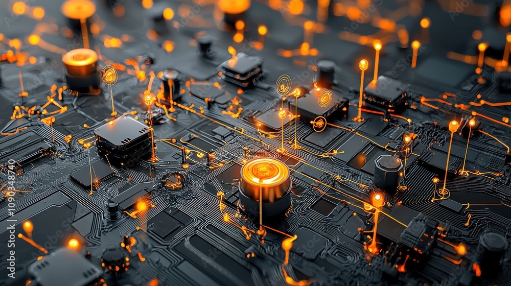 Leinwandbilder disruption of ai node network due to breach an analysis of impact on technology infrastructure