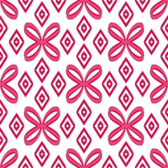 Ikat ethnic traditional seamless pattern on background.