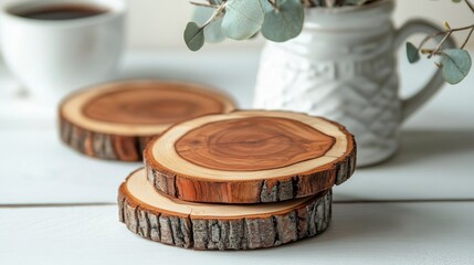 Wooden Coasters - Rustic Charm for Your Home