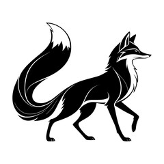 Fox silhouette vector