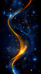 Fototapeta premium Luminous abstract background with glowing shapes and vibrant colors