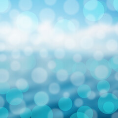 Fototapeta premium blue bokeh abstract background