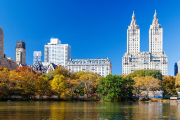 Obraz premium Central Park in New York City on a sunny autumn