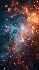 Fototapeta premium Abstract background with blurred lights and bokeh.