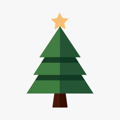 Obraz premium Illustration of Christmas tree