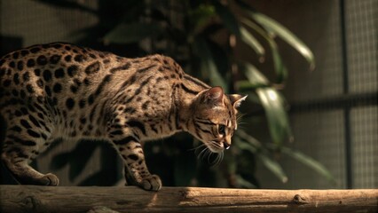 Fototapeta premium leopard in the zoo
