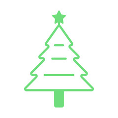 Fototapeta premium christmas simple tree