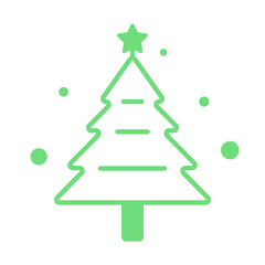Fototapeta premium christmas simple tree