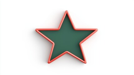 Fototapeta premium Creative star design digital art graphic illustration minimalist style online environments modern concept for seo optimization