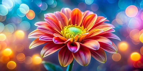Obraz premium Bokeh Flower Beauty - Vibrant Floral Photography