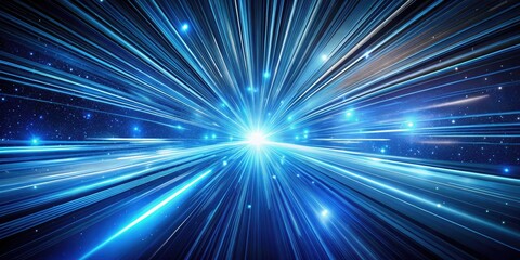 Obraz premium Light Speed Hyperspace Warp Background - Minimalist Space Art, Cosmic Journey, Futuristic Design, Abstract Starscape, High-Definition Space Imagery, Sci-Fi Aesthetic, Digital Art