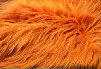 Fototapeta premium Bright orange fur with streaks of yellow evoking a fiery aesthetic, Ai Generated
